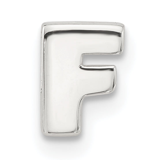 Sterling Silver E-coated Letter F Slide Charm Main image