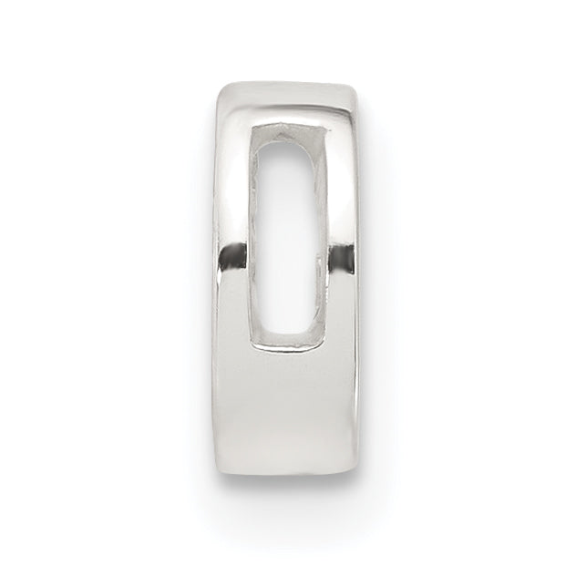 Sterling Silver E-coated Letter G Slide Charm Secondary image