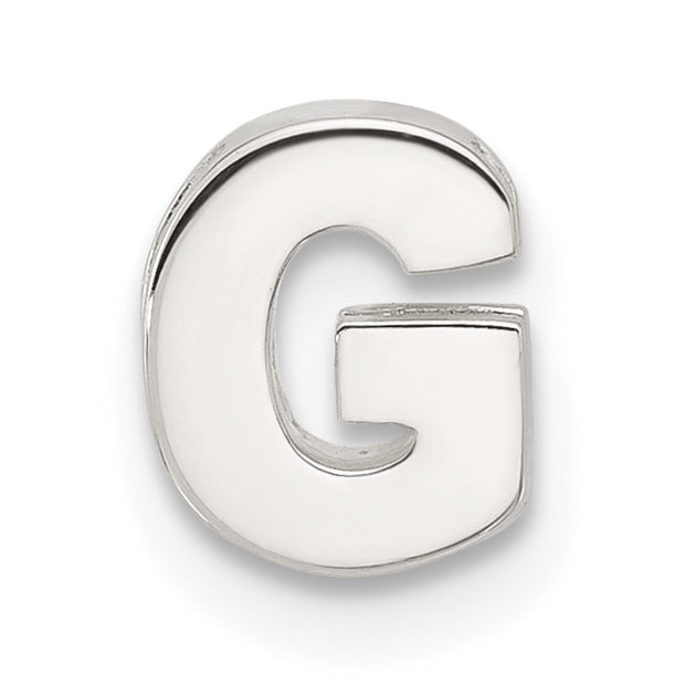 Sterling Silver E-coated Letter G Slide Charm Main image