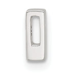 Sterling Silver E-coated Letter I Slide Charm