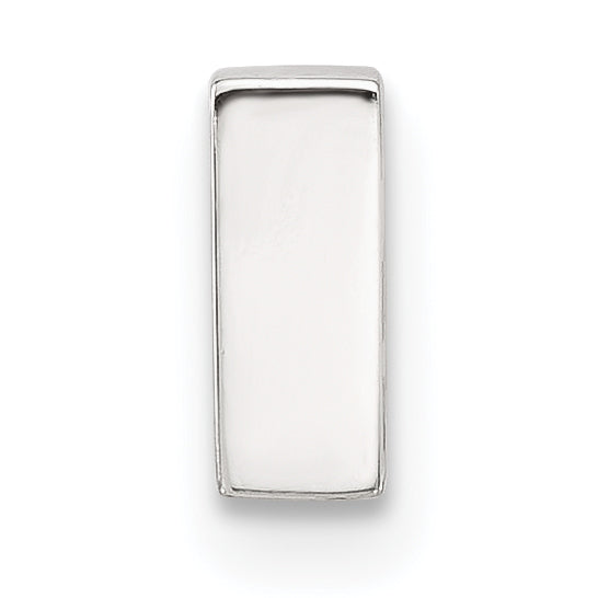 Sterling Silver E-coated Letter I Slide Charm Main image