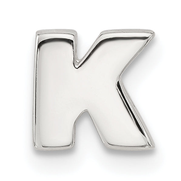 Sterling Silver E-coated Letter K Slide Charm Main image