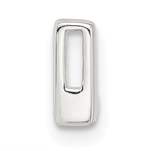 Sterling Silver E-coated Letter L Slide Charm Secondary image