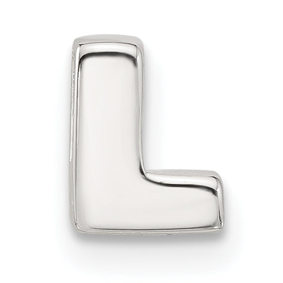 Sterling Silver E-coated Letter L Slide Charm Main image