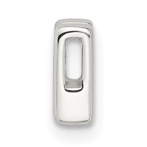 Sterling Silver E-coated Letter M Slide Charm Secondary image