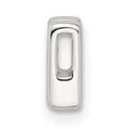 Sterling Silver E-coated Letter M Slide Charm
