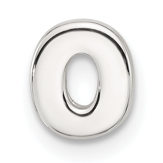 Sterling Silver E-coated Letter O Slide Charm Main image