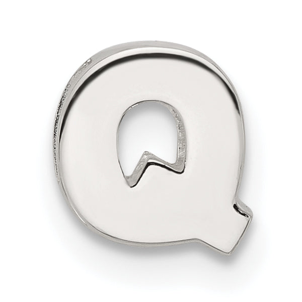 Sterling Silver E-coated Letter Q Slide Charm Main image