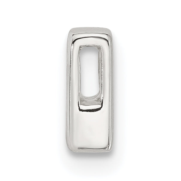 Sterling Silver E-coated Letter R Slide Charm Secondary image