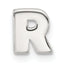 Sterling Silver E-coated Letter R Slide Charm