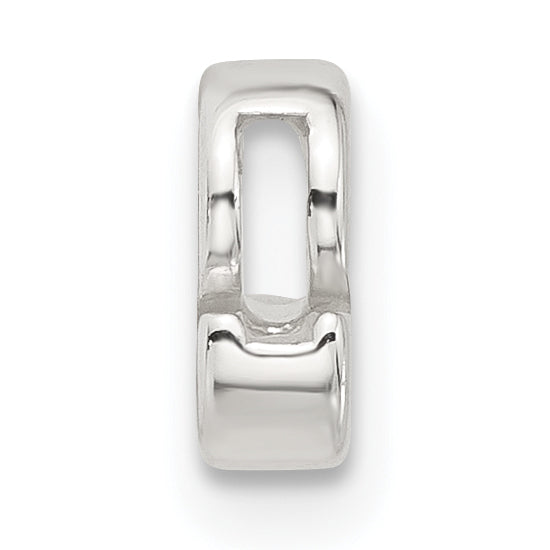 Sterling Silver E-coated Letter S Slide Charm Secondary image