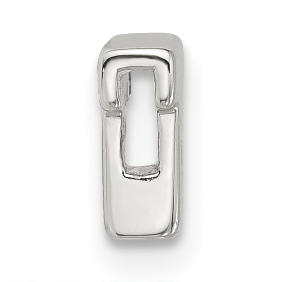 Sterling Silver E-coated Letter T Slide Charm Secondary image