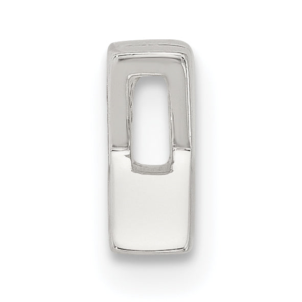 Sterling Silver E-coated Letter X Slide Charm Secondary image
