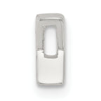 Sterling Silver E-coated Letter X Slide Charm