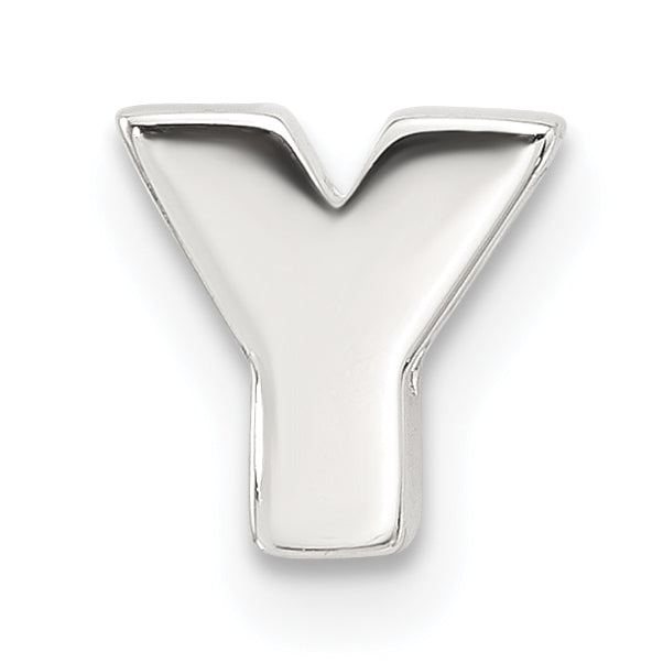Sterling Silver E-coated Letter Y Slide Charm Main image