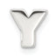 Sterling Silver E-coated Letter Y Slide Charm