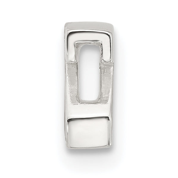Sterling Silver E-coated Letter Z Slide Charm Secondary image