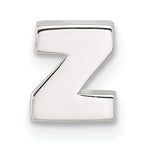 Sterling Silver E-coated Letter Z Slide Charm