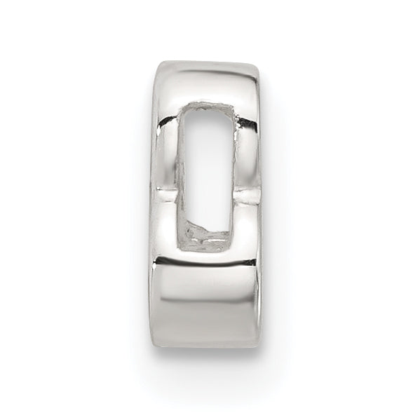 Sterling Silver E-coated Ampersand AND & Symbol Slide Charm Secondary image