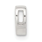Sterling Silver E-coated Heart Slide Charm