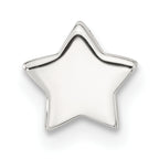 Sterling Silver E-coated Star Slide Charm