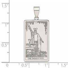 Sterling Silver The Magician Tarot Card Pendant