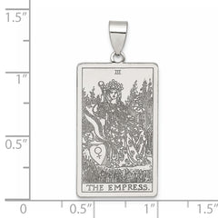 Sterling Silver The Empress Tarot Card Pendant