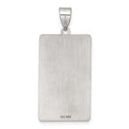 Sterling Silver The Emperor Tarot Card Pendant