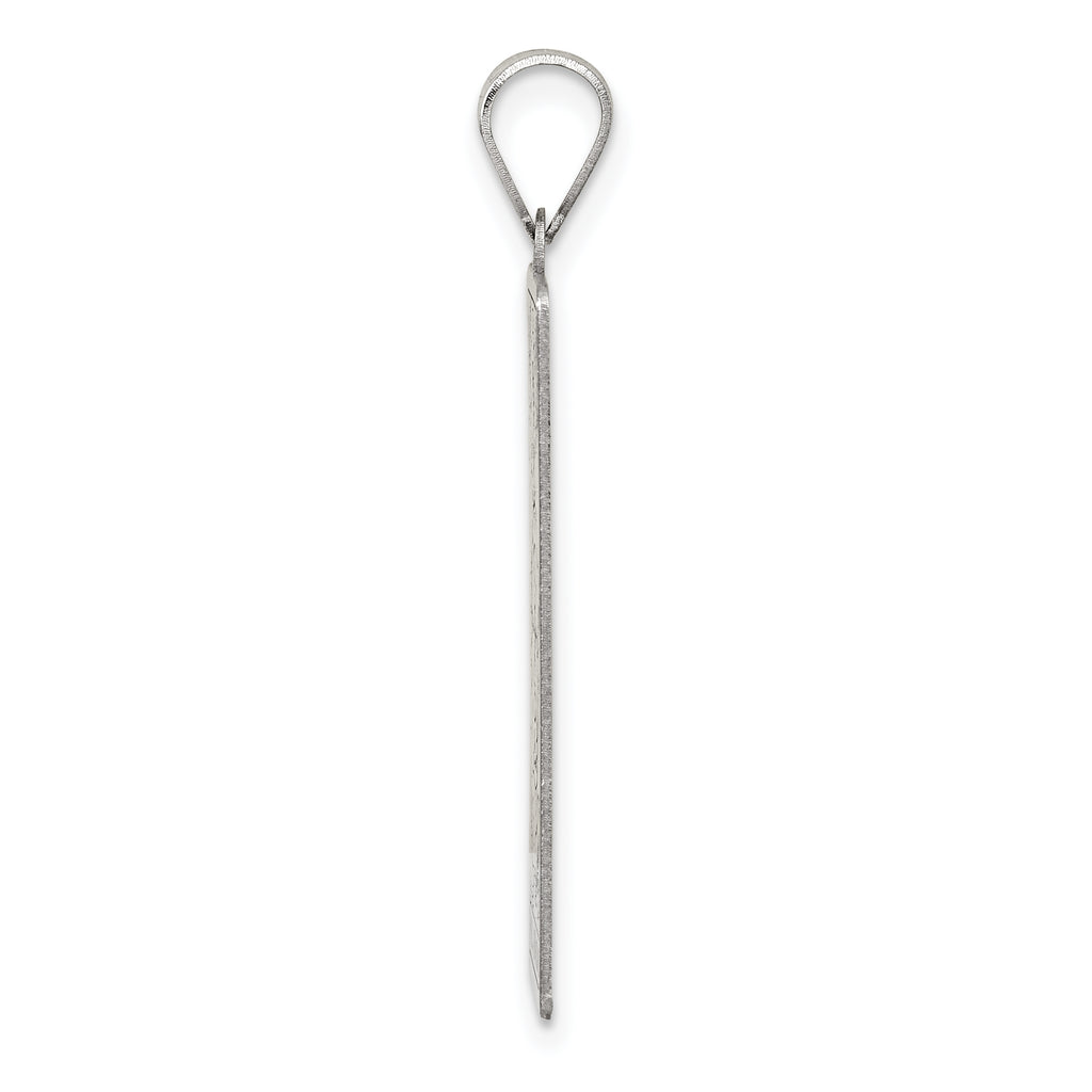 Sterling Silver Wheel of Fortune Tarot Card Pendant