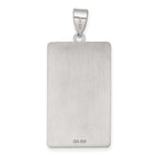 Sterling Silver Wheel of Fortune Tarot Card Pendant