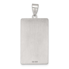 Sterling Silver Wheel of Fortune Tarot Card Pendant