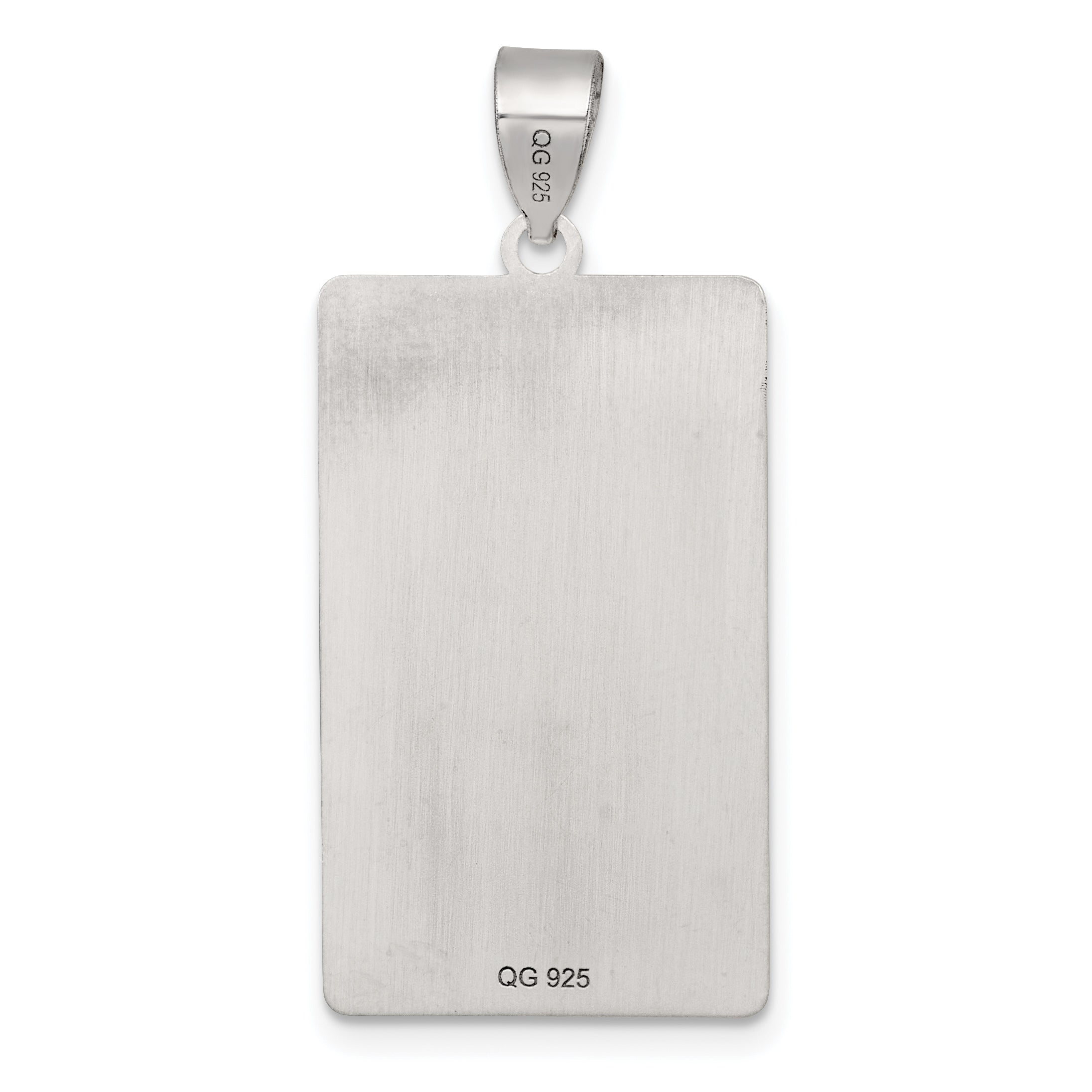 Sterling Silver Justice Tarot Card Pendant