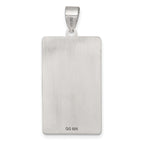 Sterling Silver Justice Tarot Card Pendant