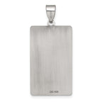 Sterling Silver Temperance Tarot Card Pendant