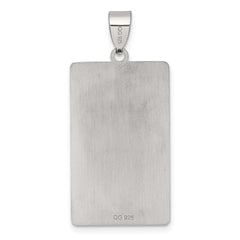 Sterling Silver The Moon Tarot Card Pendant