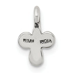 Sterling Silver Polished and Antiqued Fancy Charm