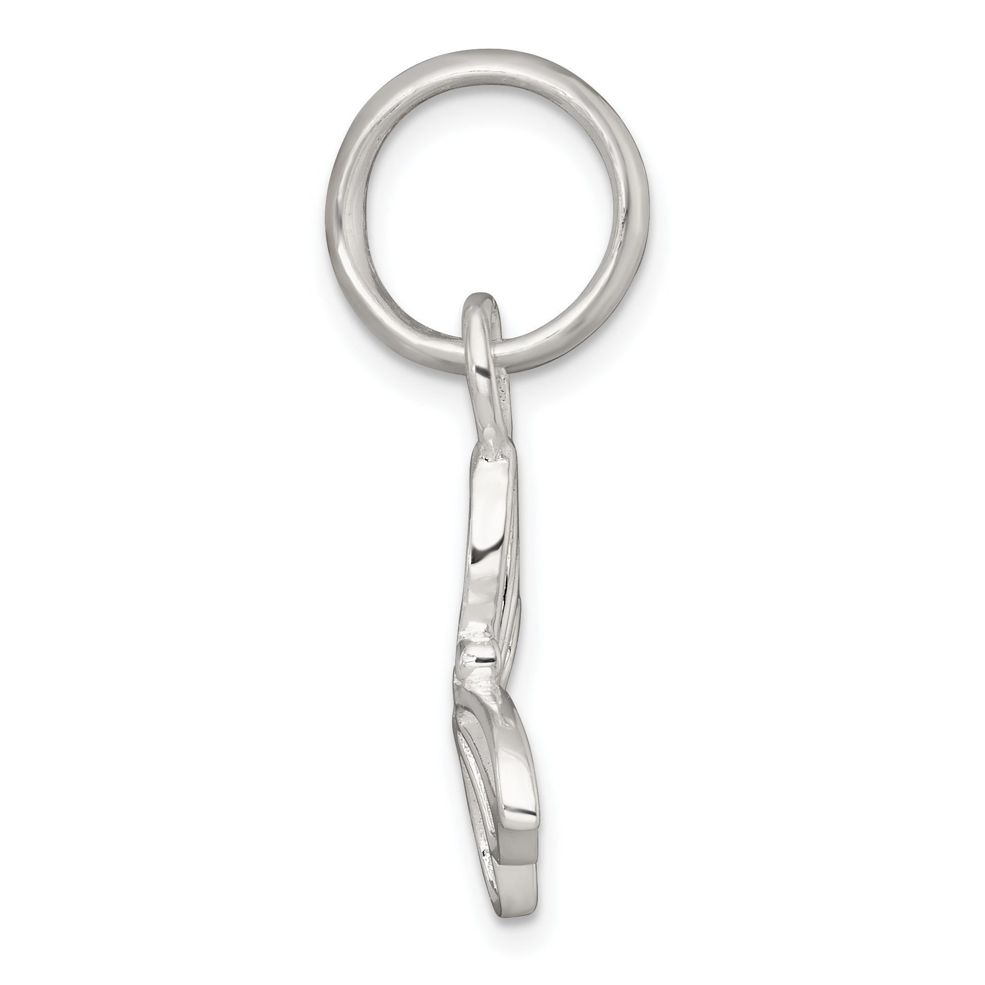 Sterling Silver Polished Cut-out Butterfly Pendant