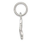 Sterling Silver Polished Cut-out Butterfly Pendant