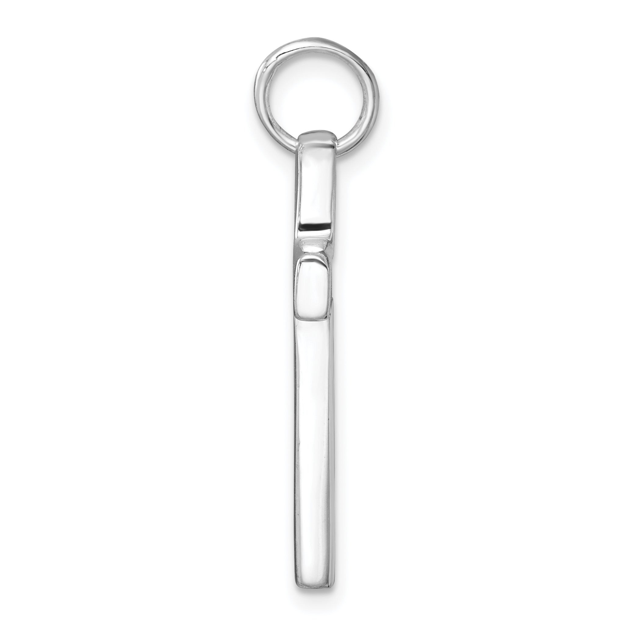 Sterling Silver Rhodium-plated Polished Solid Latin CroSterling Silver Pendant Secondary image