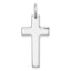 Sterling Silver Rhodium-plated Polished Solid Latin Cross Pendant