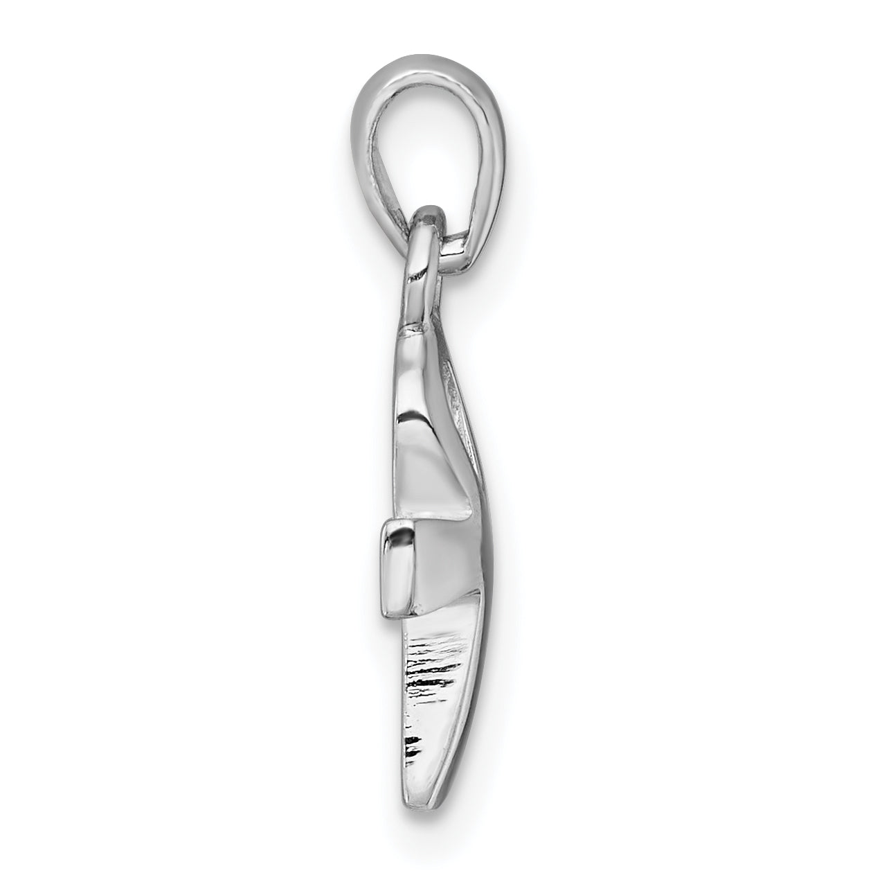 Sterling Silver Rhodium-plated Polished Small Ankh CroSterling Silver Pendant Secondary image