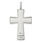 Sterling Silver Antiqued Polished Celtic Knot Cross Pendant