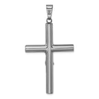 Sterling Silver Ruthenium-plated Polished Crucifix Pendant