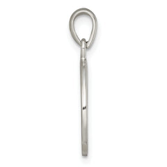 Sterling Silver Polished Black Enamel EVERY DAY IS A GIFT FROM GOD Cut Out Cross Disc Pendant