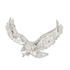 Eagle Pendant in Sterling Silver, 47mm Textured & Diamond-Cut - Sophia Jewelers