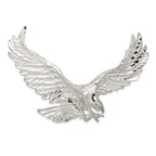 Eagle Pendant in Sterling Silver, 47mm Textured & Diamond-Cut - Sophia Jewelers