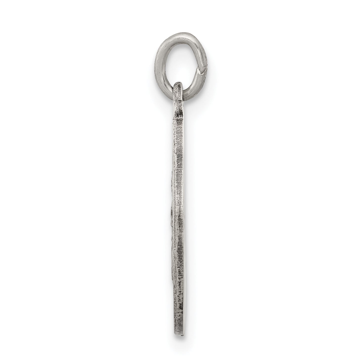 Sterling Silver Antiqued Divino Nino Medal (Divine Infant Jesus) Pendant
