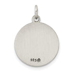 Sterling Silver Antiqued Divino Nino Medal (Divine Infant Jesus) Pendant