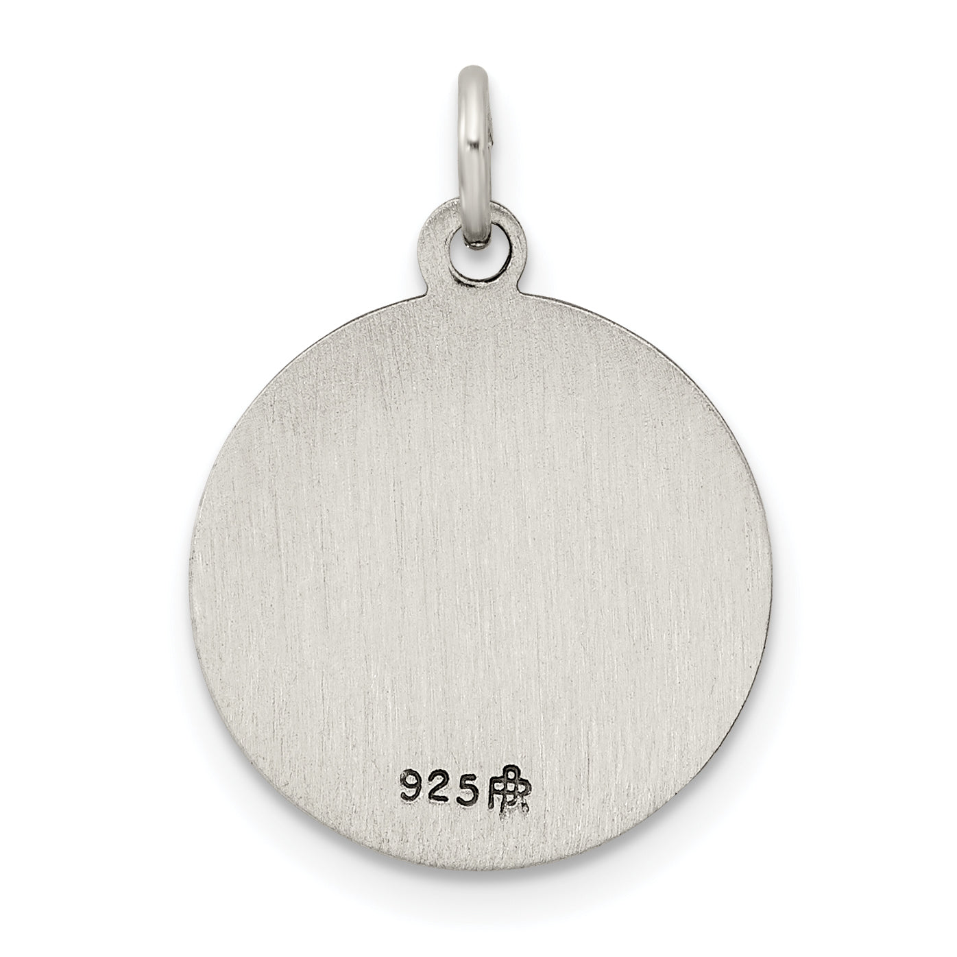 Sterling Silver Antiqued Divino Nino Medal (Divine Infant Jesus) Pendant