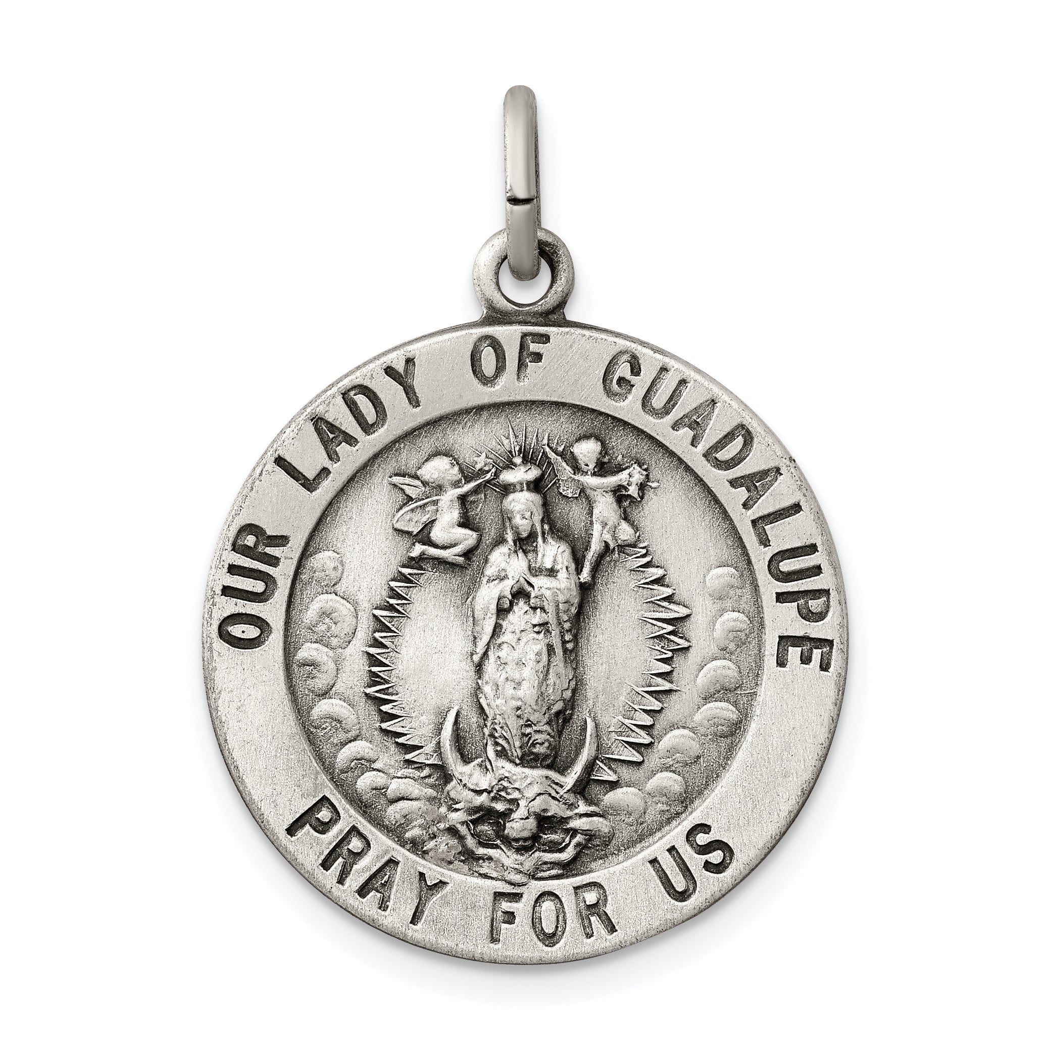 Sterling Silver Our Lady of Guadalupe Medal Main image